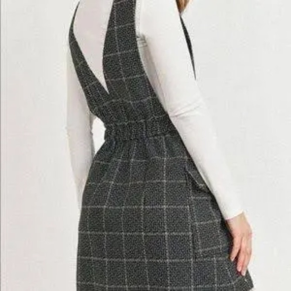 Pink Lily Dresses Plaid Overall Dress - Picture 2 of 5